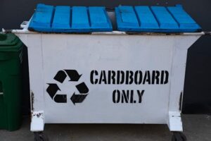 Cardboard only recycling bin